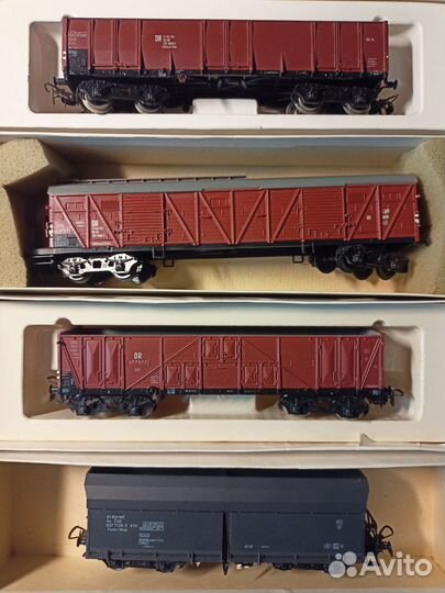 Железная дорога, 4-х осные вагоны