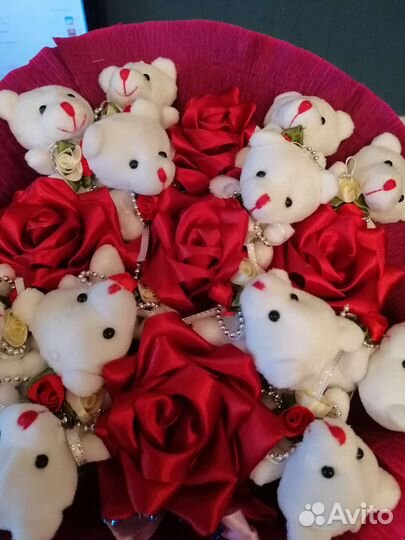 Букеты из мягких игрушек