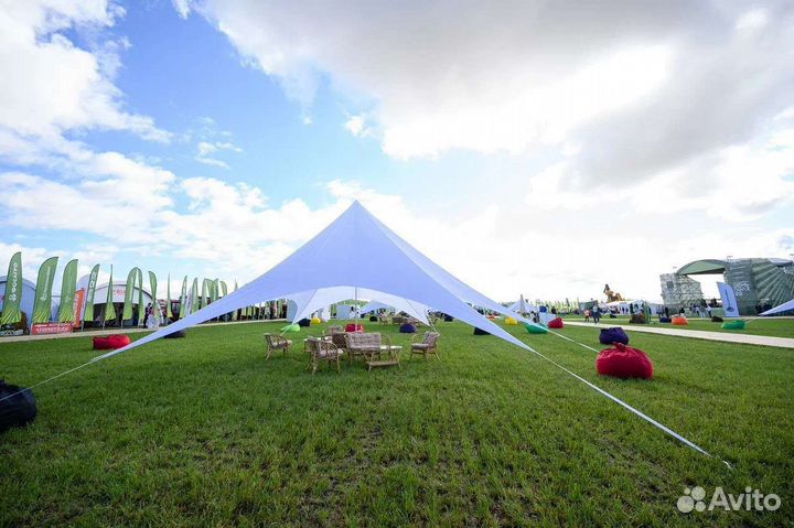 Свадебный шатёр. Белый шатер. Шатер звезда