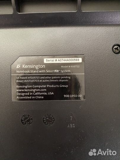 Kensington SmartFit K60722 Подставка для ноутбука