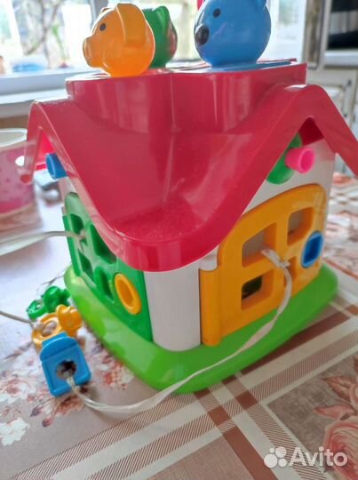 Домик сортер / паровозик сортер/пазл 3D