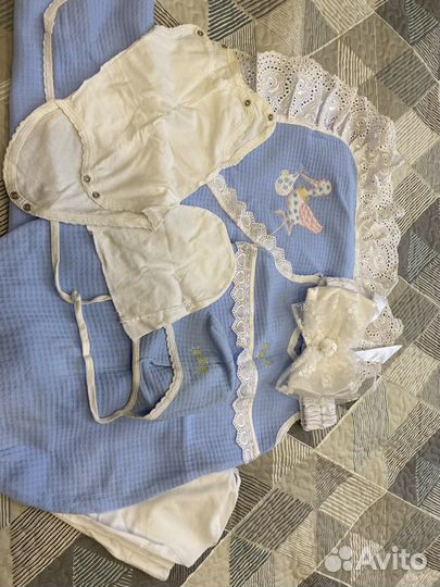 Комплект на выписку для мальчика летний