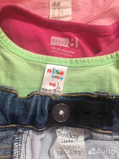 Пакет вещей для девочки 2-3 года