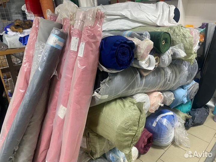 Ткань остатки в рулонах