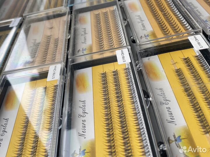 Накладные ресницы пучки