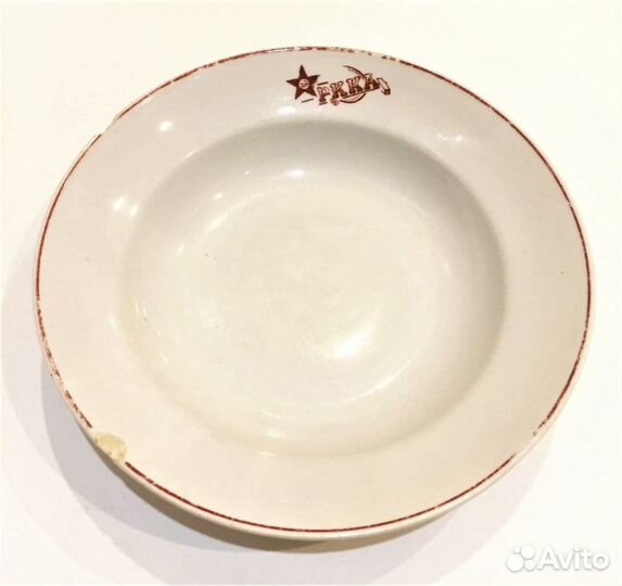 Тарелка глубокая ркка (2 шт.), СССР, 1930-е гг