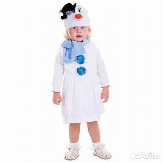 Костюм снеговика для девочки