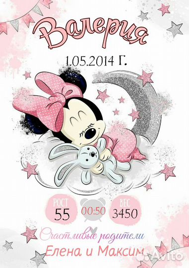 Метрика. Приглашения на день рождения, свадьбу