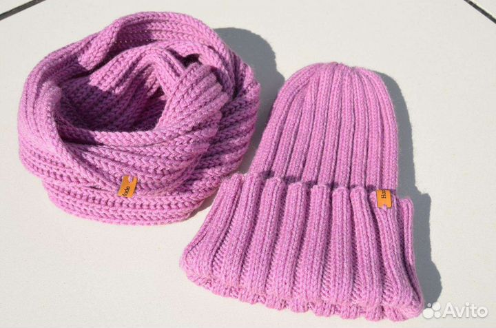 Комплект шапка и снуд