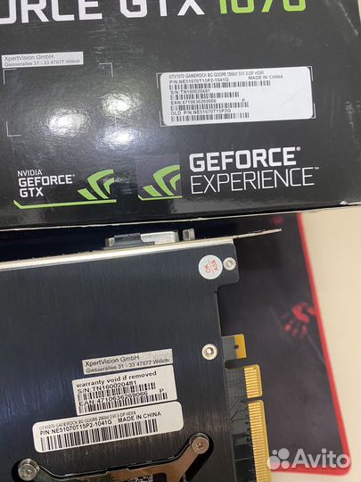 Palit GTX 1070 gamerock 8gb