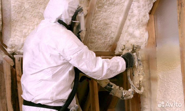Утеплитель напыление пенополиуретан от 400м2