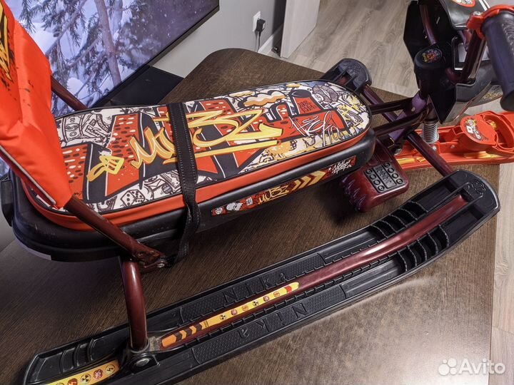 Снегокат детский Nika Snowpatrol со спинкой