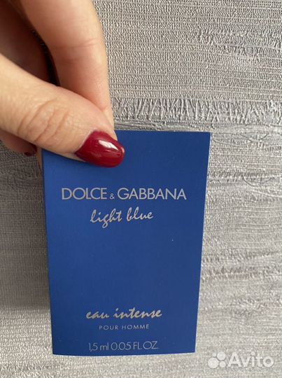 D&G пробник оригинал Light Blue Eau Intense Pour H