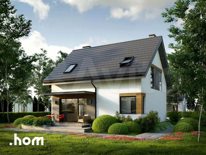 Дом 115 м² на участке 6 сот.