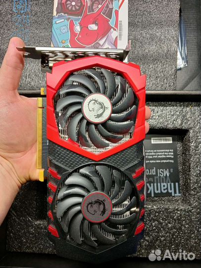 Видеокарта MSI GTX 1050 ti