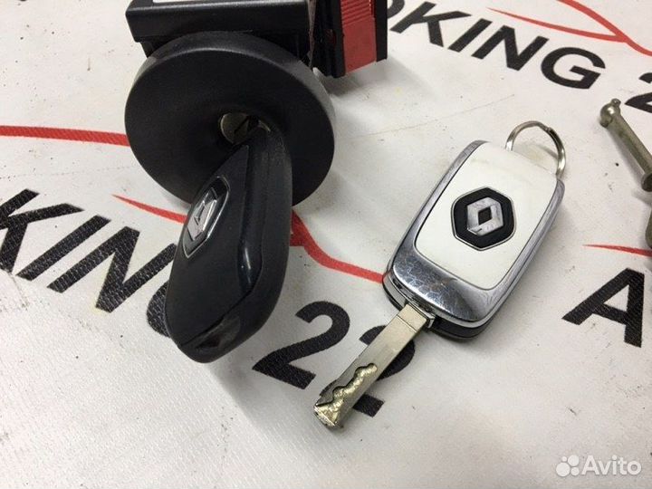 Замок зажигания с личинкой двери и ключом Renault