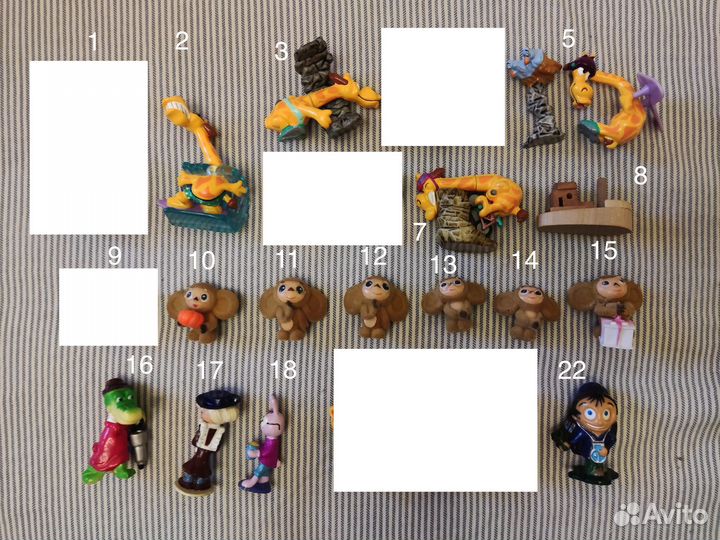 Игрушки фигурки Киндер Ландрин 1990-2010е разные