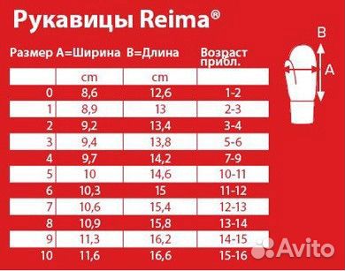 Варежки краги зимние Reima 1