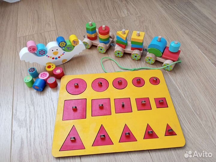 Развивающие деревянные игрушки