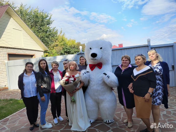 Белый мишка на праздник