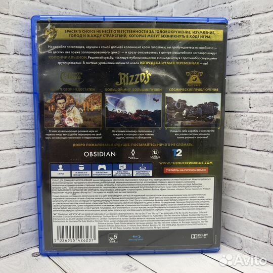 Игра для PS4 The Outer Worlds