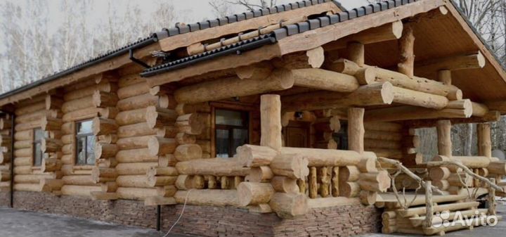 Сруб Дом-баня из бревна
