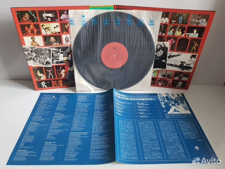 Винил. earth,wind & fire. Japan press