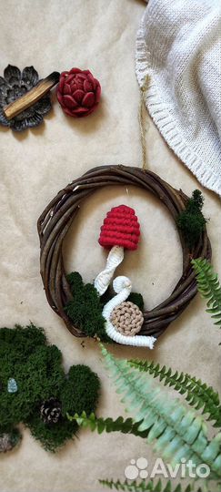 Мухоморы, панно на стену, разные