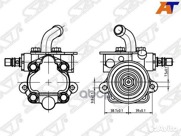 Насос гур stvp73 Sat