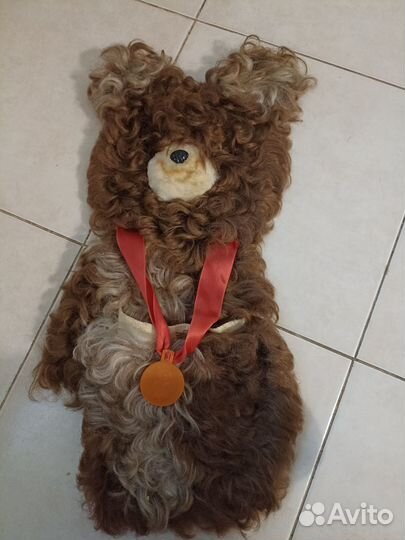 Винтажный олимпийский мишка 1980 г
