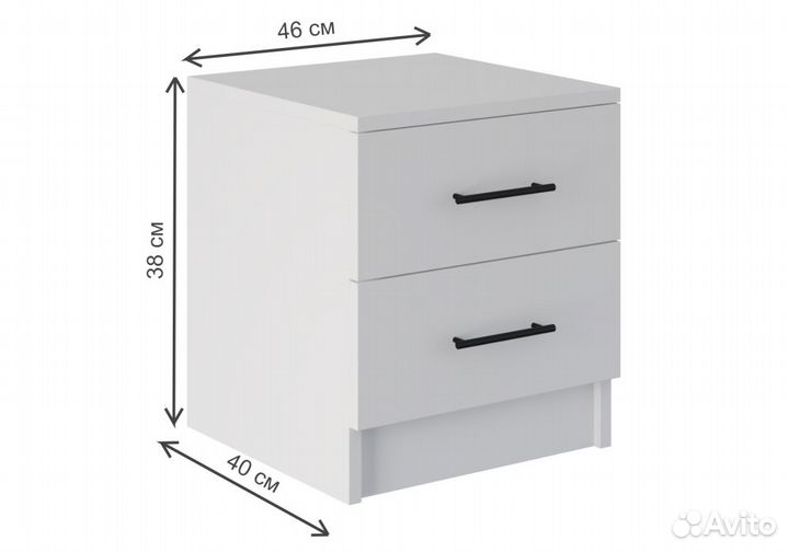 Тумба прикроватная Фозе белая