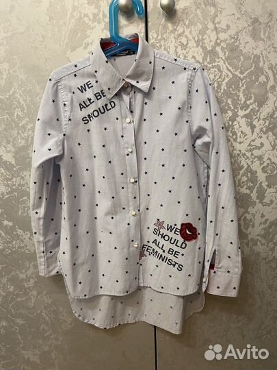 Рубашка для девочки 140