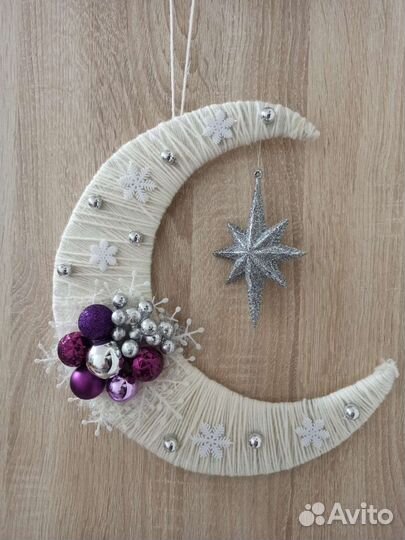 Новогодний декор полумесяц