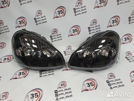 Фары LADA Priora под bosch чёрные