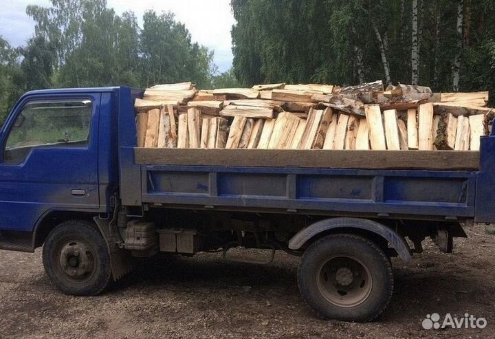 Дрова березовые колотые сухие