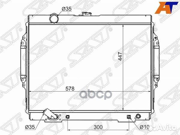 Радиатор Mitsubishi Pajero 91-20 MC0006-3.5 Sat