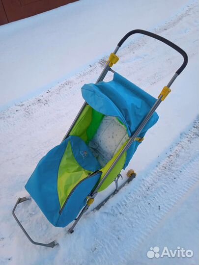 Детские санки с колесами