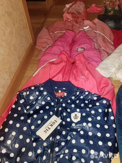 Вещи пакетом на девочку 110 116