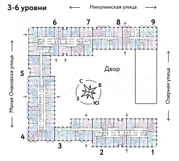 2-к. квартира, 45,1 м², 4/30 эт.
