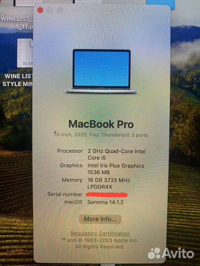 Macbook Pro 13-inch 2020 i5 16gb