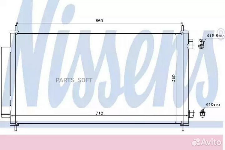 Радиатор кондиционера honda CR-V (2007) 2.4 ivtec