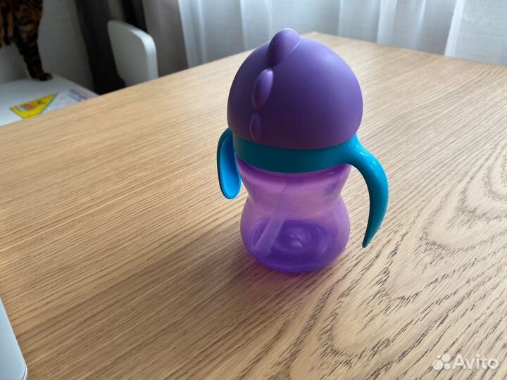 Поильник Avent с трубочкой
