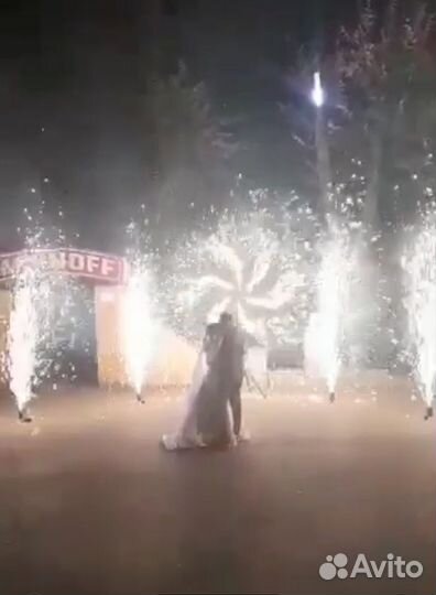 Холодные фонтаны и салюты