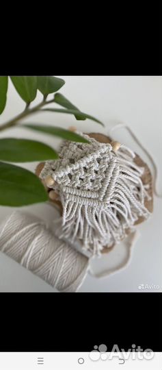 Гирлянда на детскую кроватку бохо сканди макраме