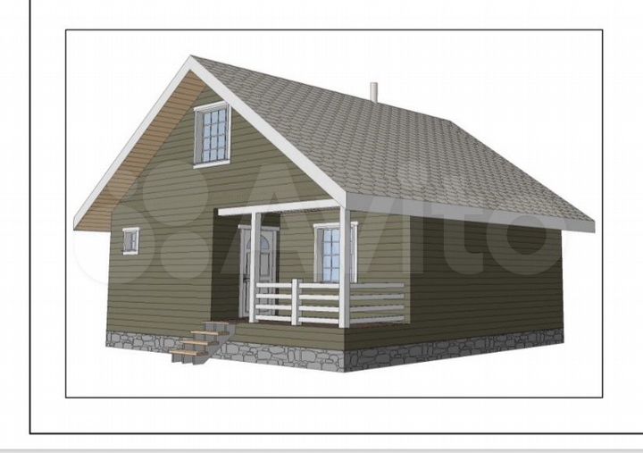 Дом 61,5 м² на участке 12 сот.