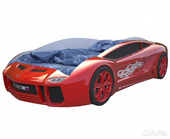 Детская кровать машина