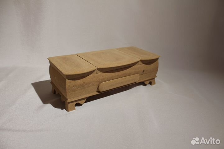 Шкатулка ларец мдф тройной. Заготовка для творчест