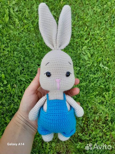 Мягкая игрушка заяц ручной работы