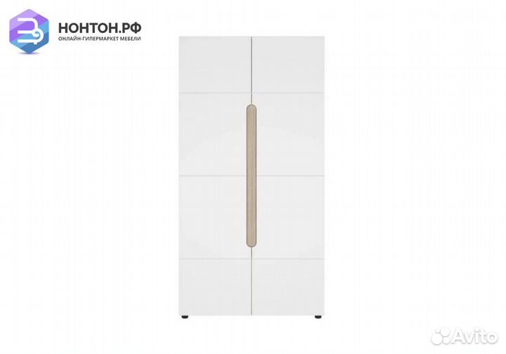 Шкаф 2-створчатый Палермо-3 ясень шимо светлый / б