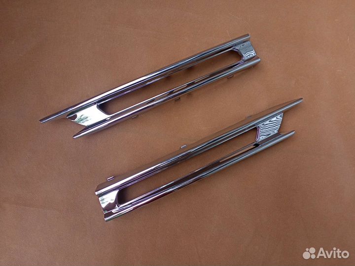 Хром накладки бампера Mercedes ML AMG W166